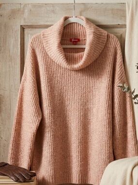 GUESS Blush Pink Cowlneck Sweater